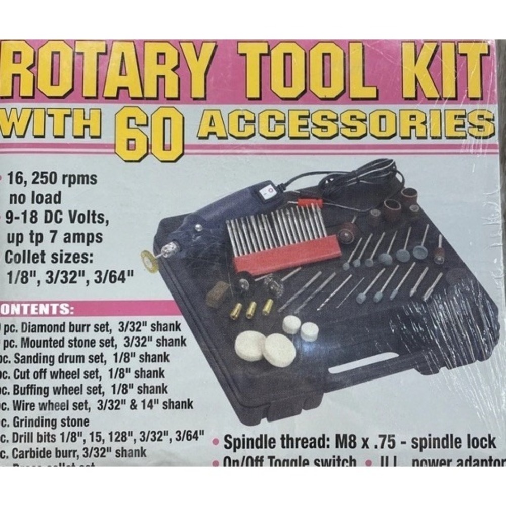 Rotary Tool Kit w/60 Accessories #41695